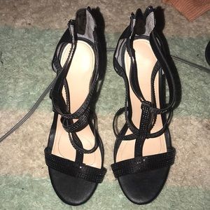 Black Sparkly Heels